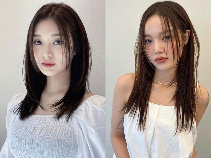 Kiểu tóc layer đuôi cá Hime độc đáo