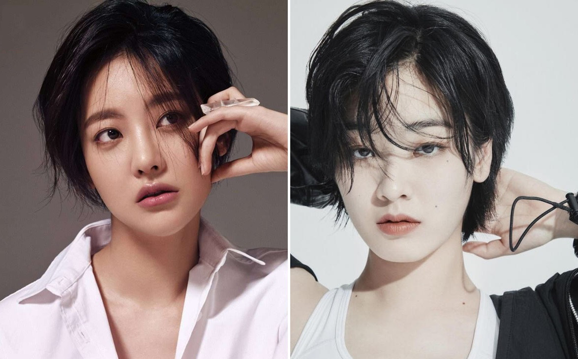 Kiểu tóc layer nữ tomboy chia ngôi