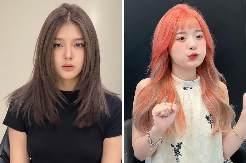 Kiểu tóc layer nữ tự nhiên cho mặt tròn thêm thanh tú