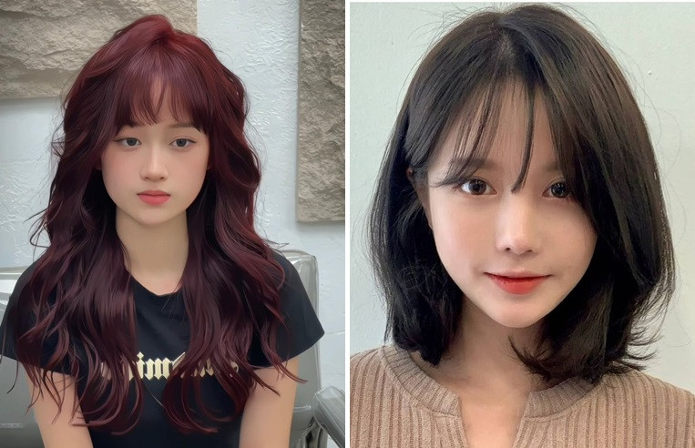 Kiểu tóc layer nữ tự nhiên làm mềm các đường nét góc cạnh