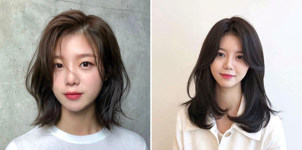 Kiểu tóc layer nữ tự nhiên trẻ trung, phù hợp gương mặt tròn