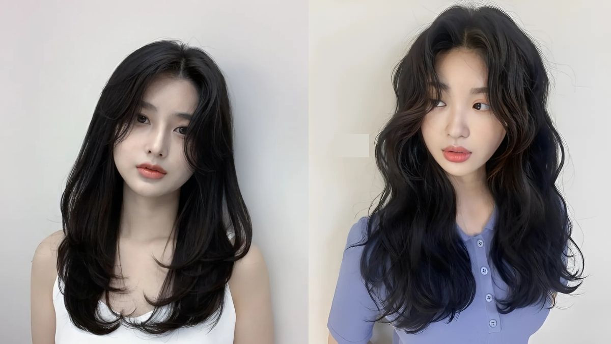 Kiểu tóc mái bay kết hợp tóc layer