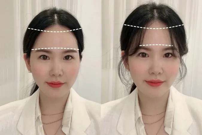 Kiểu tóc mái bay ôm mặt cho người đầu to nữ
