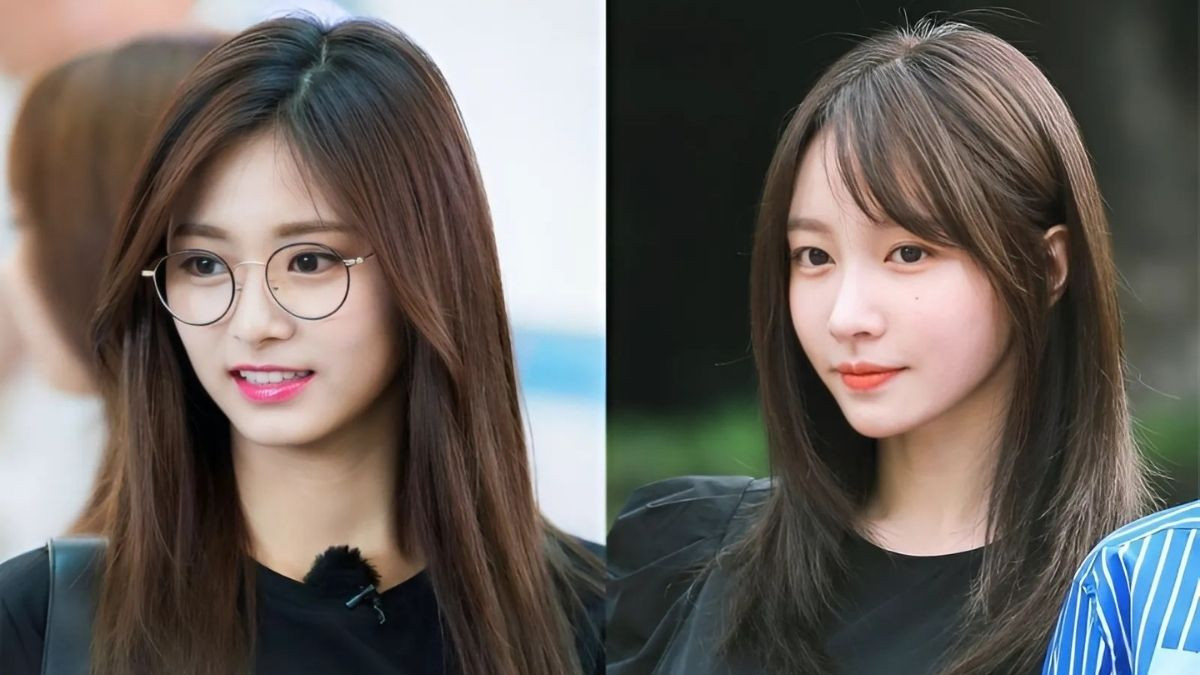 Kiểu tóc mái chéo phối cùng tóc dài