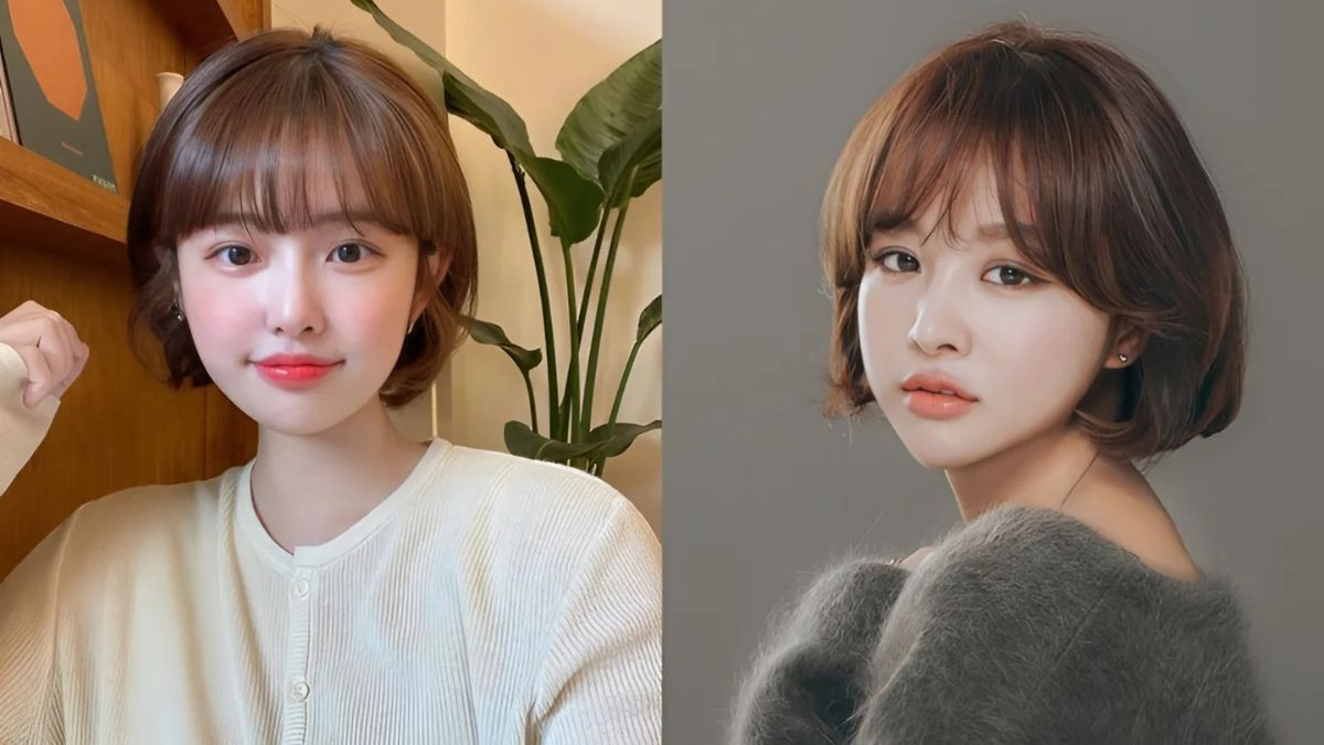 Kiểu tóc mái ngố phối cùng tóc lob