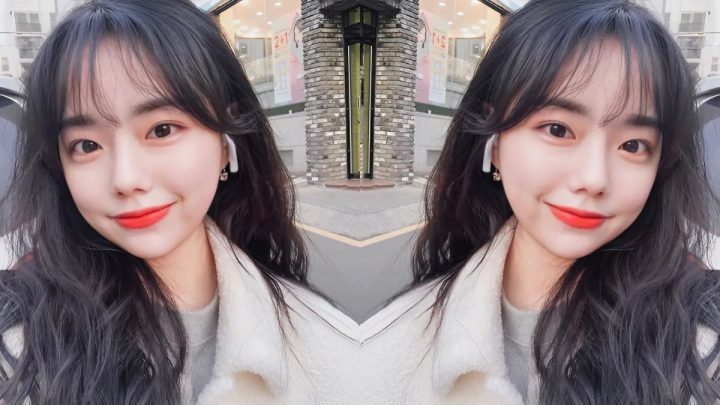 Kiểu tóc mái nữ mặt tròn thanh thoát với mái thưa và tóc dài