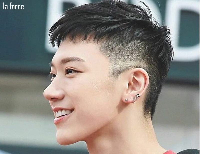 Kiểu tóc Mohican ngắn phù hợp cho mặt dài