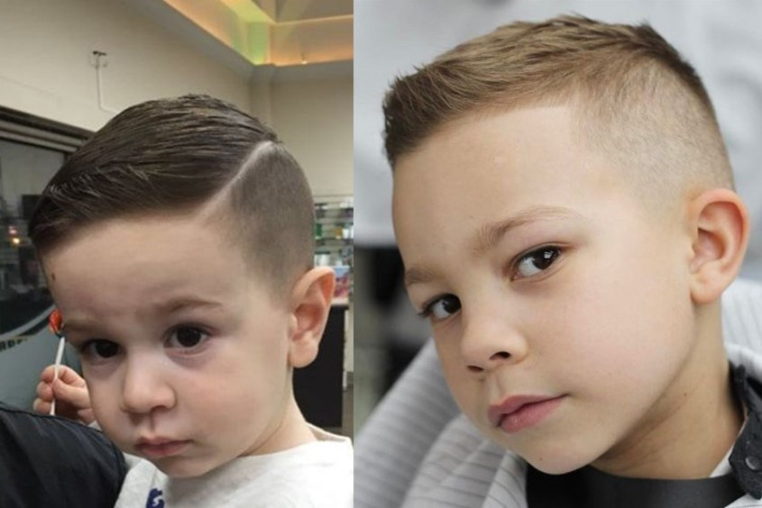 Kiểu tóc mohican undercut giúp bé trai thêm phần cá tính