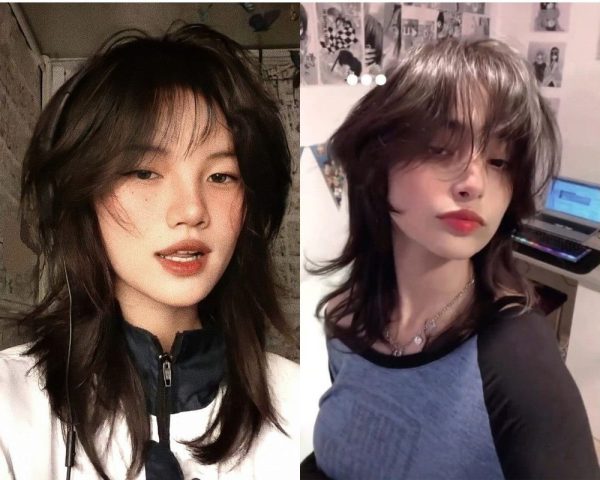 Kiểu tóc mullet wolf cut cá tính với phần mái tự nhiên