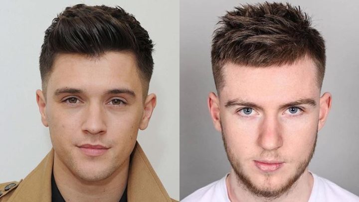 Kiểu tóc nam đầu tròn dựng đứng mạnh mẽ