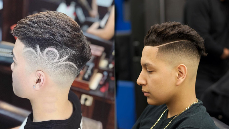 Kiểu tóc nam kẻ vạch phù hợp với sinh viên và người đi làm