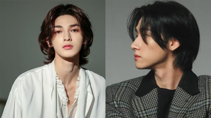 Kiểu tóc nam mullet dài với mái