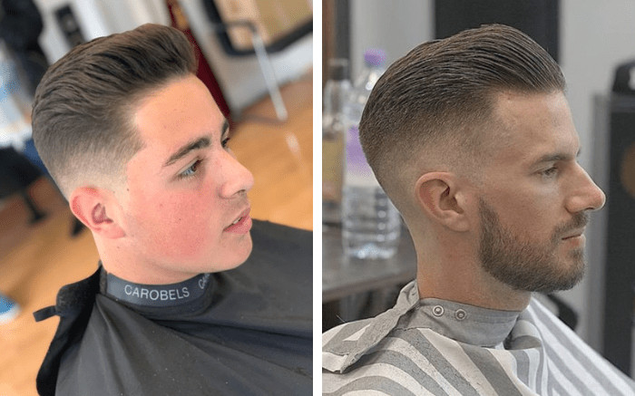 Kiểu tóc nam Pompadour cổ điển nhưng vẫn thời thượng, tôn lên vẻ nam tính.