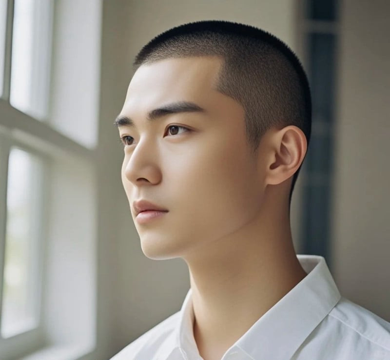 Kiểu tóc nam thủy quân lục chiến Buzz Cut mạnh mẽ