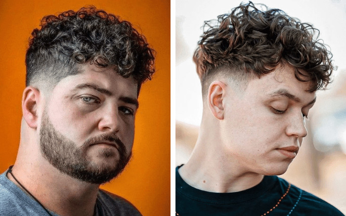 Kiểu tóc nam uốn xoăn nhẹ nhàng, phù hợp cho người béo nam muốn vẻ lãng tử