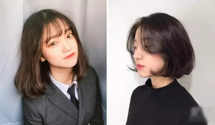 kiểu tóc ngắn bob cụp đuôi