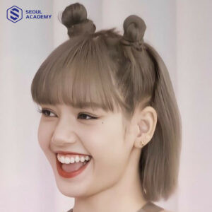 Kiểu tóc ngắn búi hai bên trẻ trung đi tiệc cưới