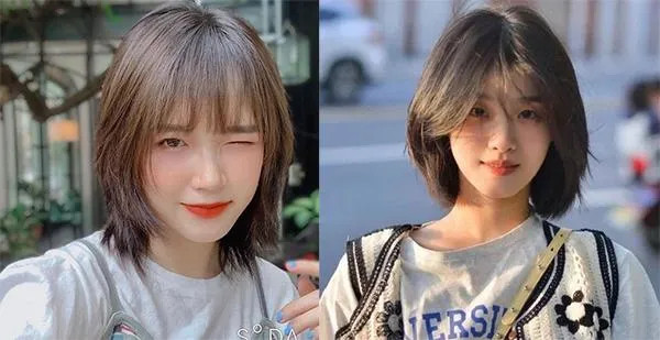 kiểu tóc ngắn layer mái thưa