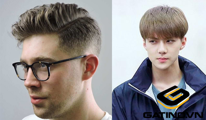 Kiểu tóc ngắn nam nhuộm nâu lạnh phong cách