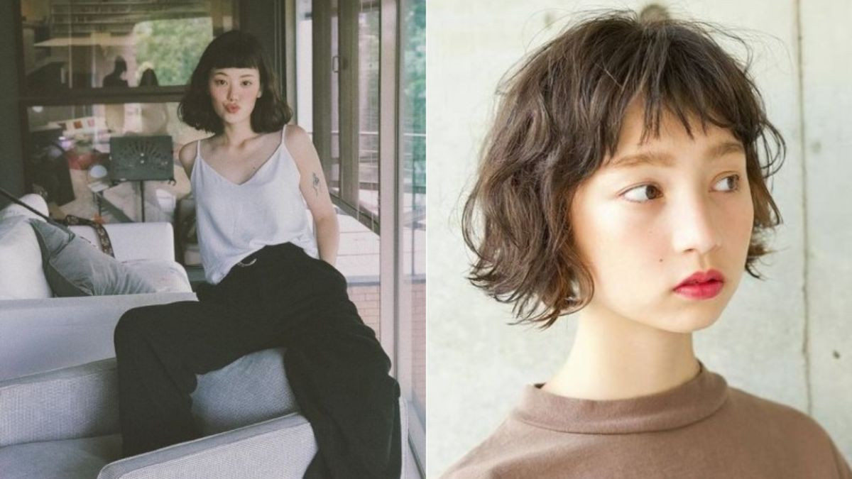 Kiểu tóc ngắn nữ mặt tròn xoăn lọn nhỏ