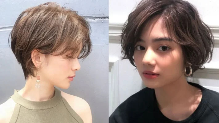 kiểu tóc ngắn pixie xoăn Hàn Quốc