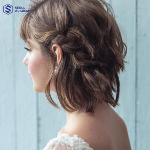 Kiểu tóc ngắn tết nửa đầu đi tiệc cưới thêm phần lãng mạn