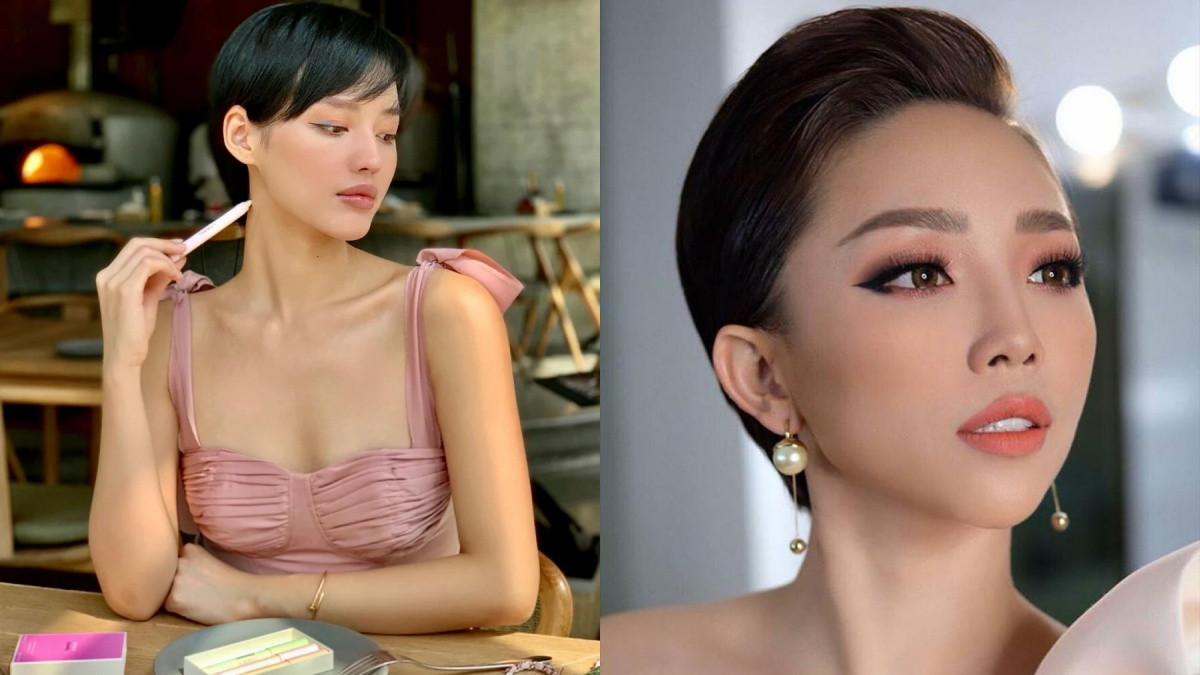 Kiểu tóc ngầu cho nữ mái xéo hiện đại
