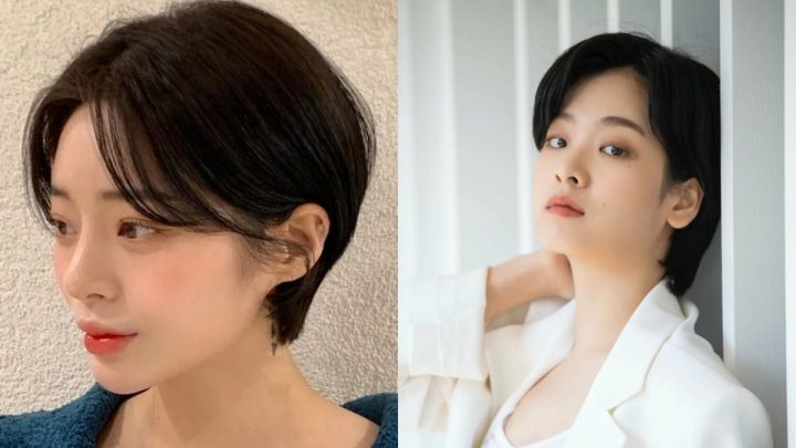 Kiểu tóc ngầu cho nữ với mái hai bên