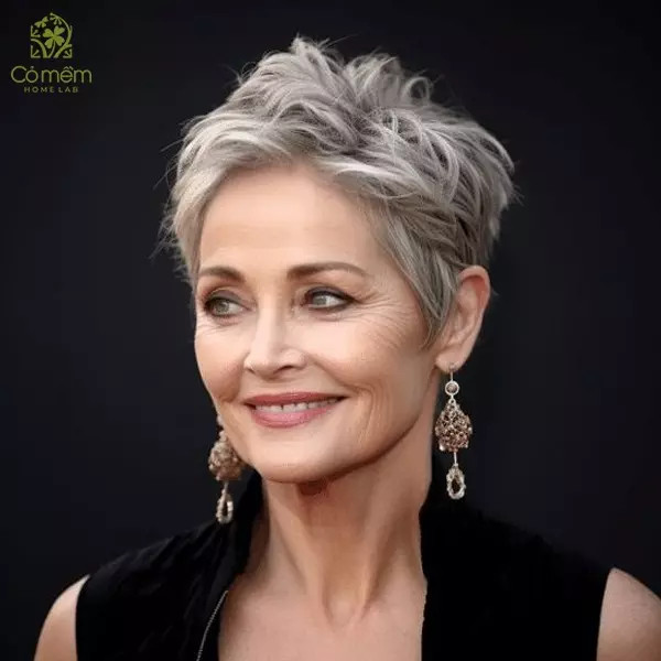 Kiểu tóc pixie ngắn cá tính cho quý cô U50