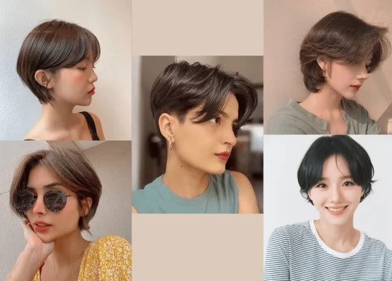 Kiểu tóc pixie phồng cá tính cho mặt dài gầy nữ