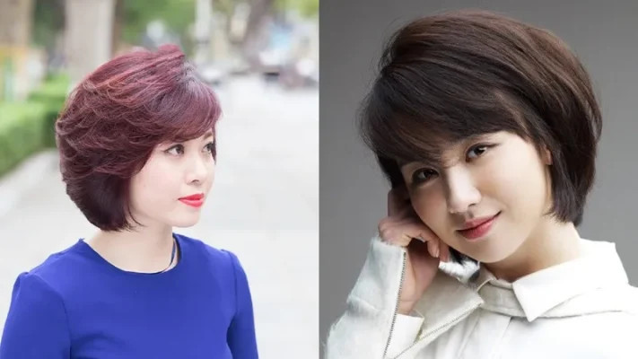 kiểu tóc pixie uốn lọn trẻ trung cho U50