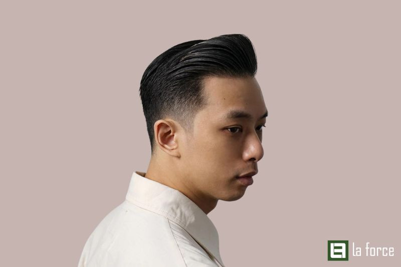 Kiểu tóc Pompadour nam mặt chữ điền đầy phong cách