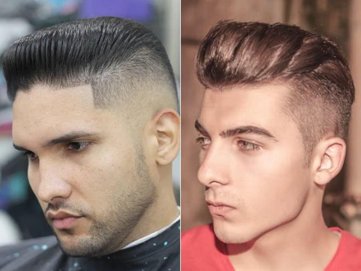 Kiểu tóc Pompadour với phần mái được vuốt phồng ngược ra sau đầy ấn tượng cho tóc cứng