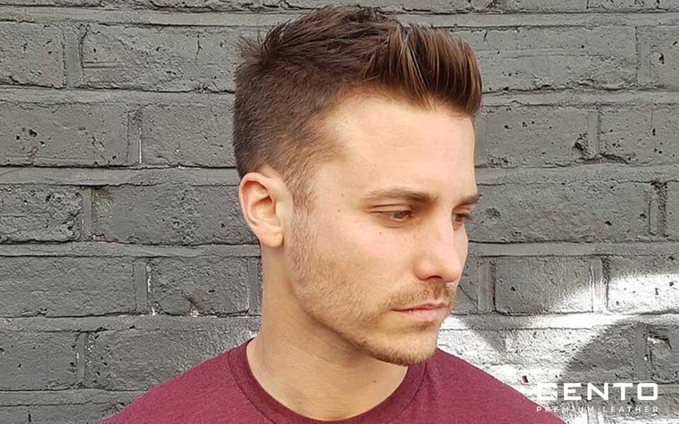 Kiểu tóc short quiff fade với độ chuyển màu mượt mà