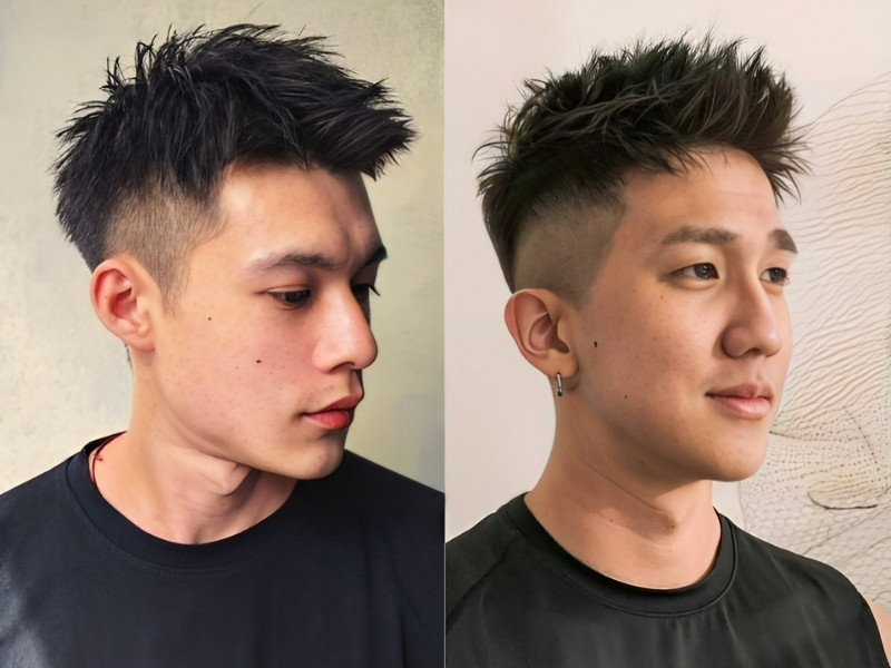Kiểu tóc Short Quiff lịch lãm cho nam trán cao hói