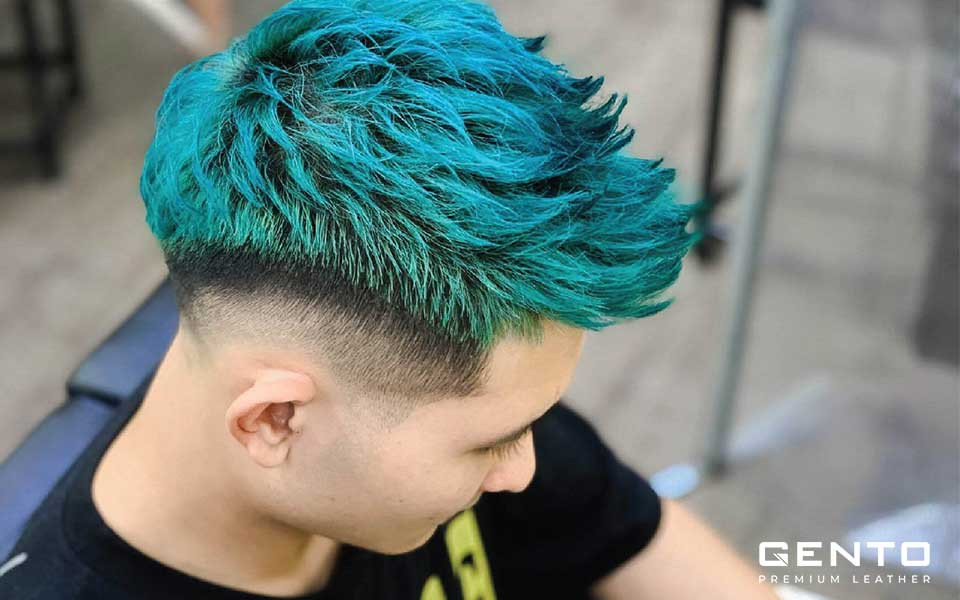 Kiểu tóc short quiff undercut nhuộm