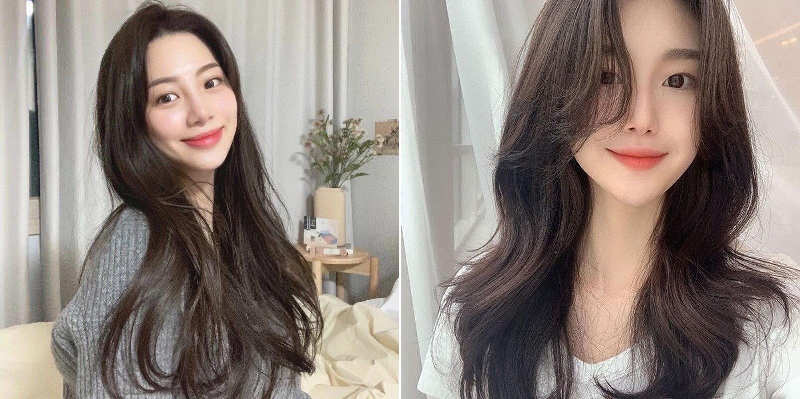 Kiểu tóc sóng lơi nhẹ nhàng cho gương mặt tròn thêm phần thanh thoát và mềm mại