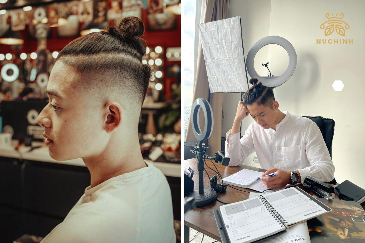Kiểu tóc Trí Thịt Bò mang phong cách Man Bun Undercut