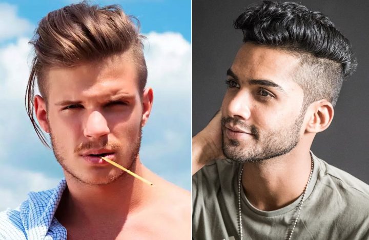 Kiểu tóc Undercut dài với phần mái bồng bềnh cho nam mặt tròn