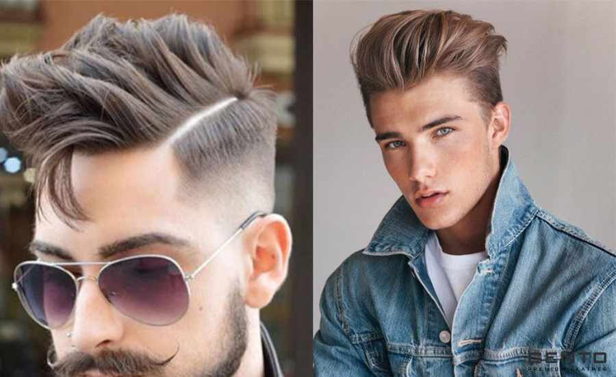 Kiểu tóc Undercut mái chéo tinh tế.