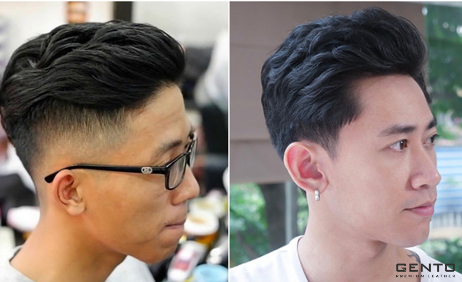 Kiểu tóc Undercut uốn phồng.