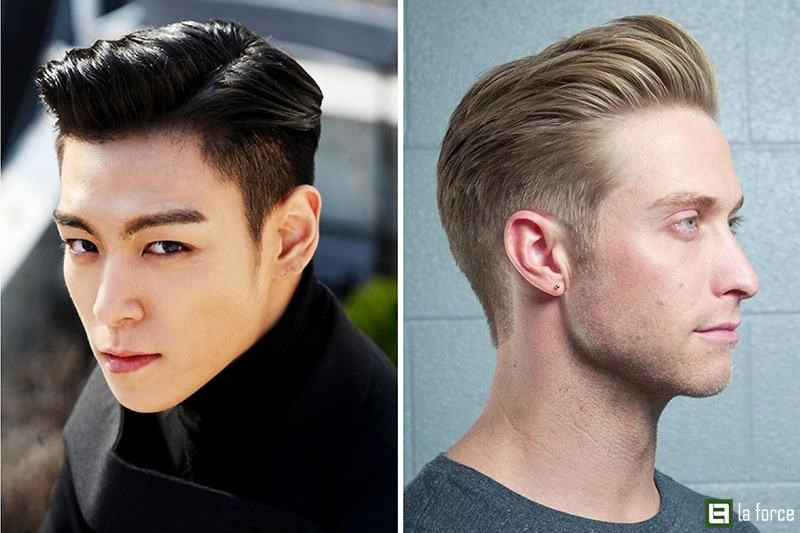 Kiểu tóc Undercut vuốt ngược cho nam mặt chữ điền cá tính