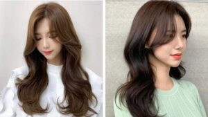 Kiểu tóc uốn sóng lơi Hàn Quốc dịu dàng, nữ tính
