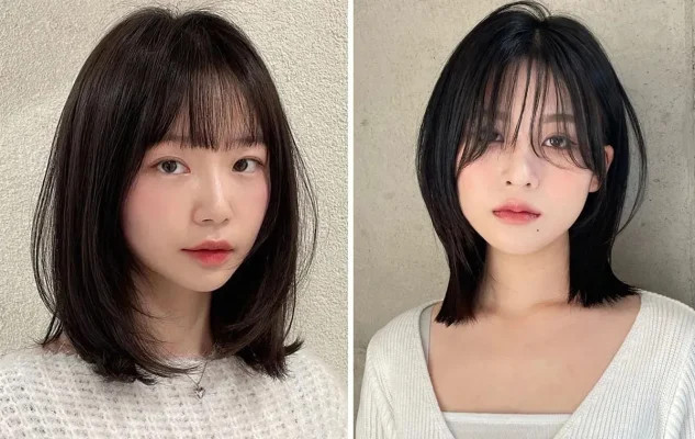 kiểu tóc xoăn ngắn cho mặt tròn với sóng lơi nhẹ nhàng