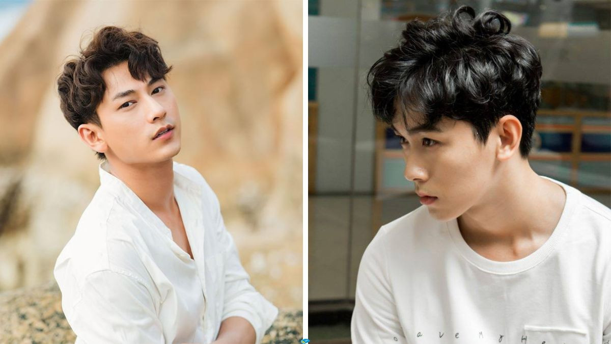 Kiểu tóc xoăn ngắn nam Side Part, đường rẽ ngôi sắc nét tôn lên vẻ nam tính