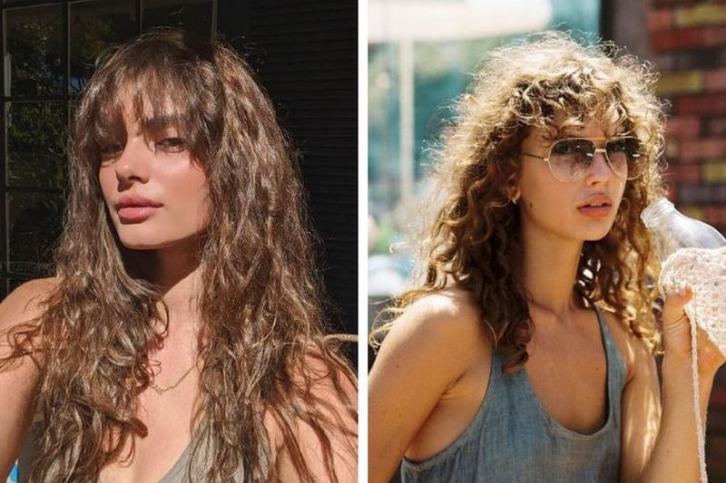 Kiểu tóc xoăn tự nhiên phong cách retro cổ điển