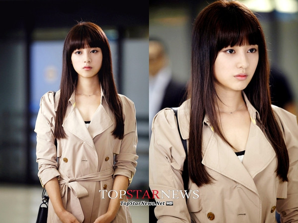 Kim Ji Won tóc mái bằng mannequin trong phim The Heirs