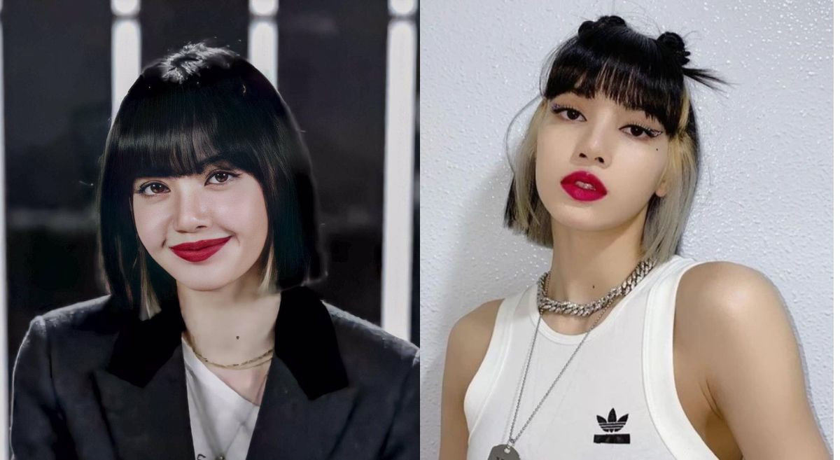 Lisa với phong cách tóc nhuộm ẩn sau gáy độc đáo và tinh tế