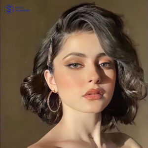 Mái tóc ngắn uốn xoăn phồng quý phái cho các buổi tiệc