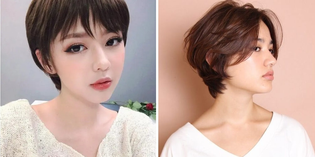 Mái tóc tém năng động, phù hợp với cô nàng mặt tròn muốn thay đổi phong cách